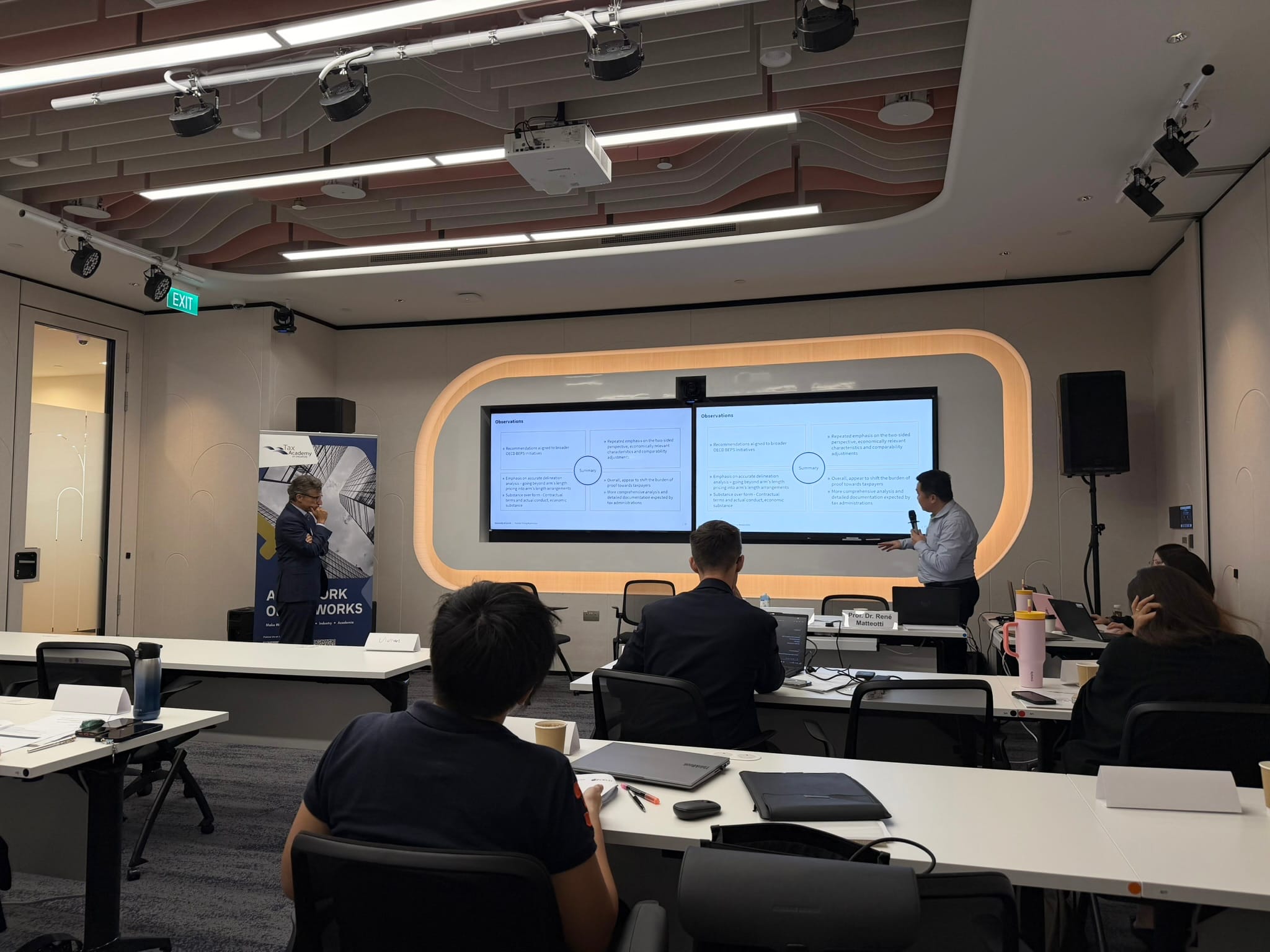 Session 2: Transfer Pricing led by Professor Dr René Matteotti of the University of Zurich and Mr Sam Sim from STARI.
